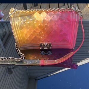 Chic Gradient Chain Shoulder Bag